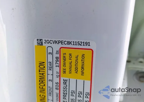 2019 Chevrolet Silverado 1500 Ld Lt z USA, uszkodzony, nr VIN 2GCVKPEC8K1152191